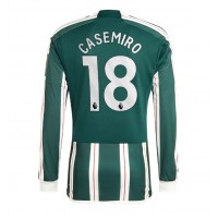 Billiga Manchester United Casemiro #18 Borta fotbollskläder 2023-24 Långärmad